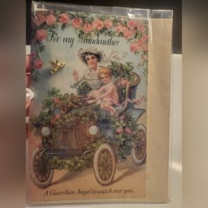 Vintage Post Card with kindest regards greeting , USA , 1994 Tresures & Trinkets